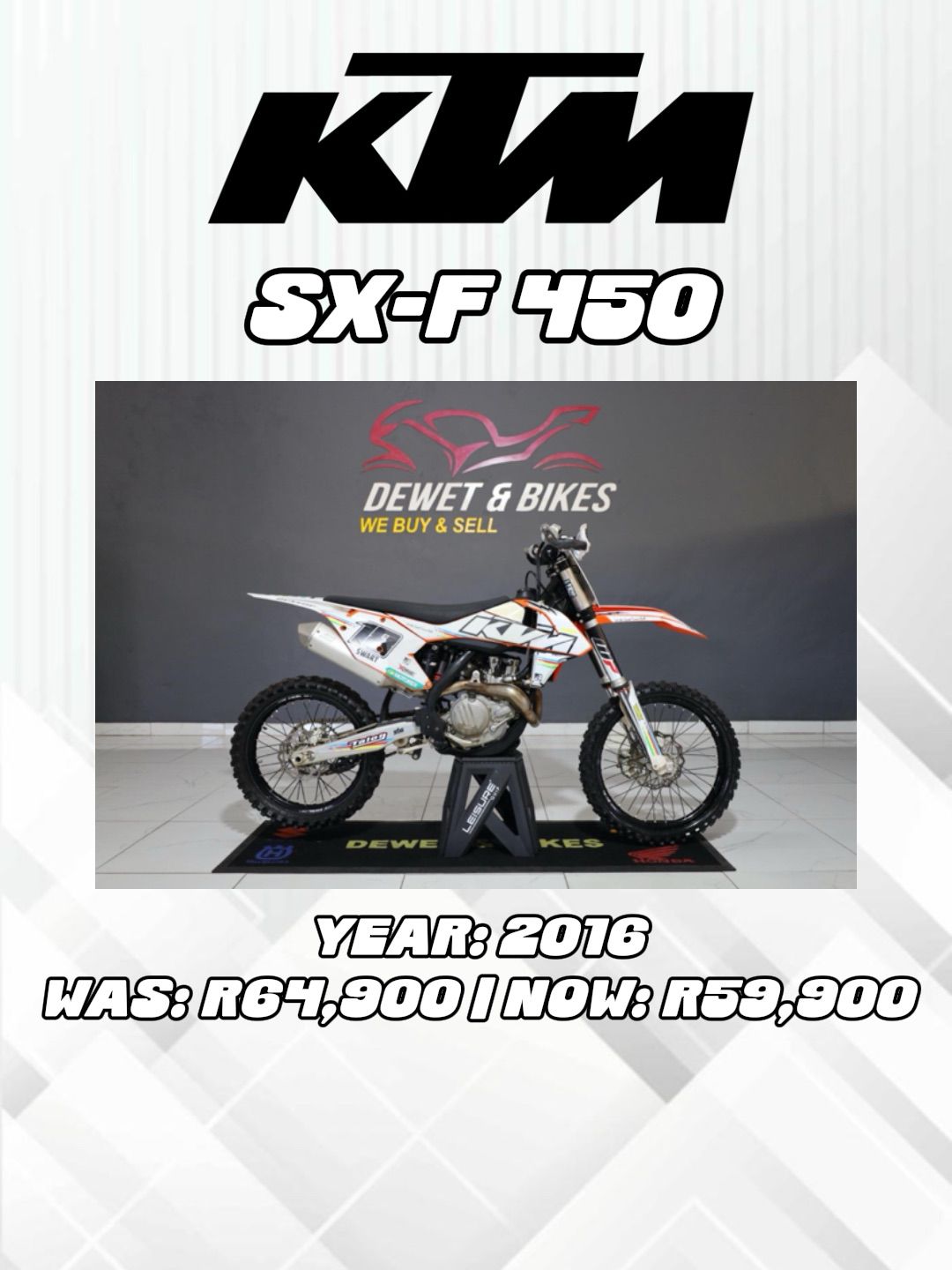 2016 KTM 450 SAKKIE